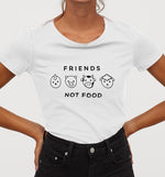 Friends Not Food | Womens Fitted Tee