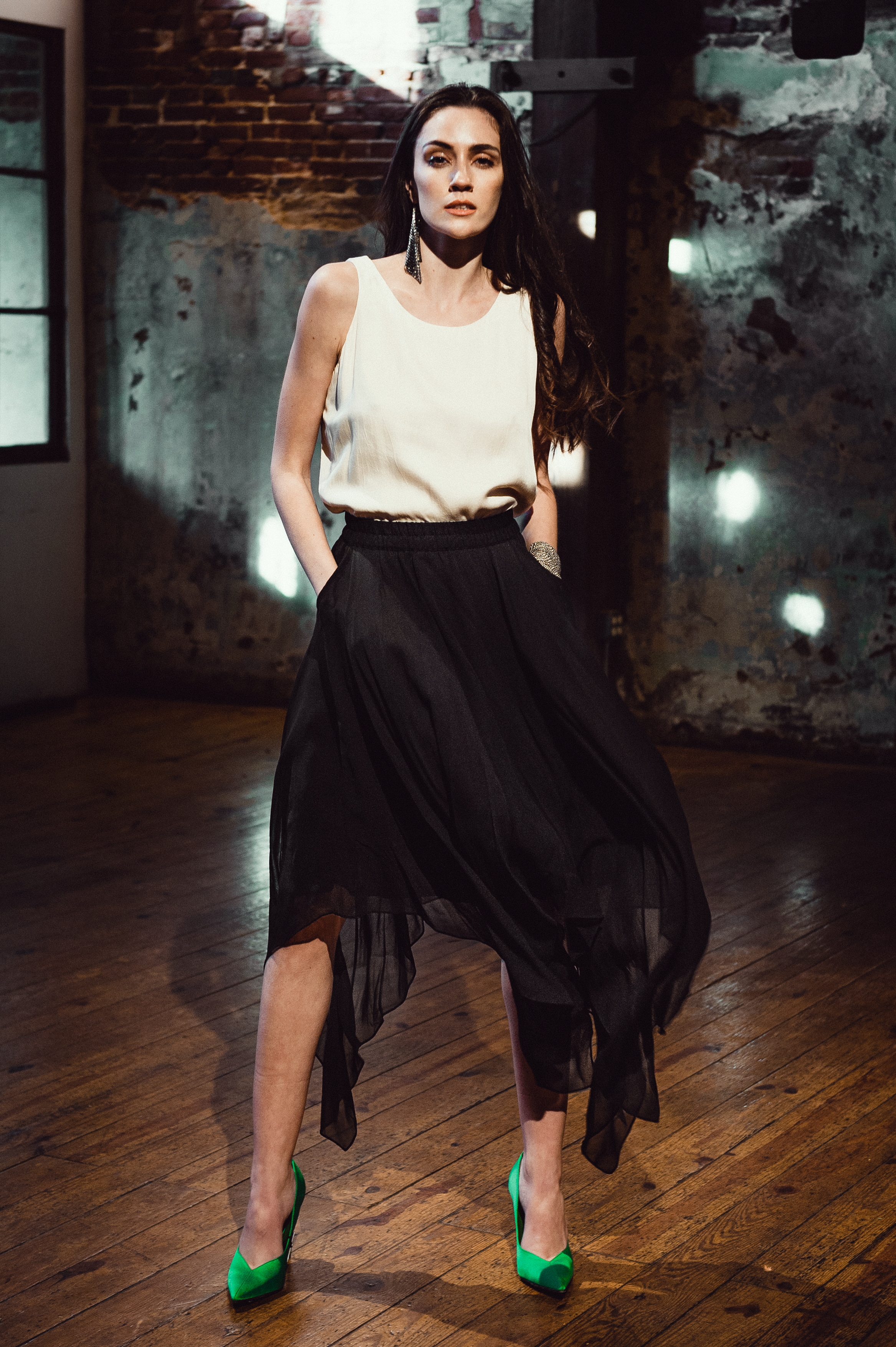 HANDKERCHIEF SKIRT-DRESS (ONYX) – houseofnaveda