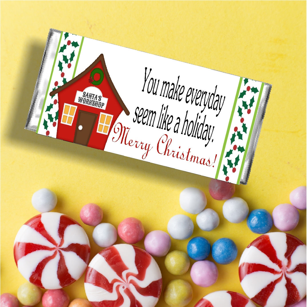 Christmas Co-Worker Candy Bar Wrapper Printable - DIY Party Mom