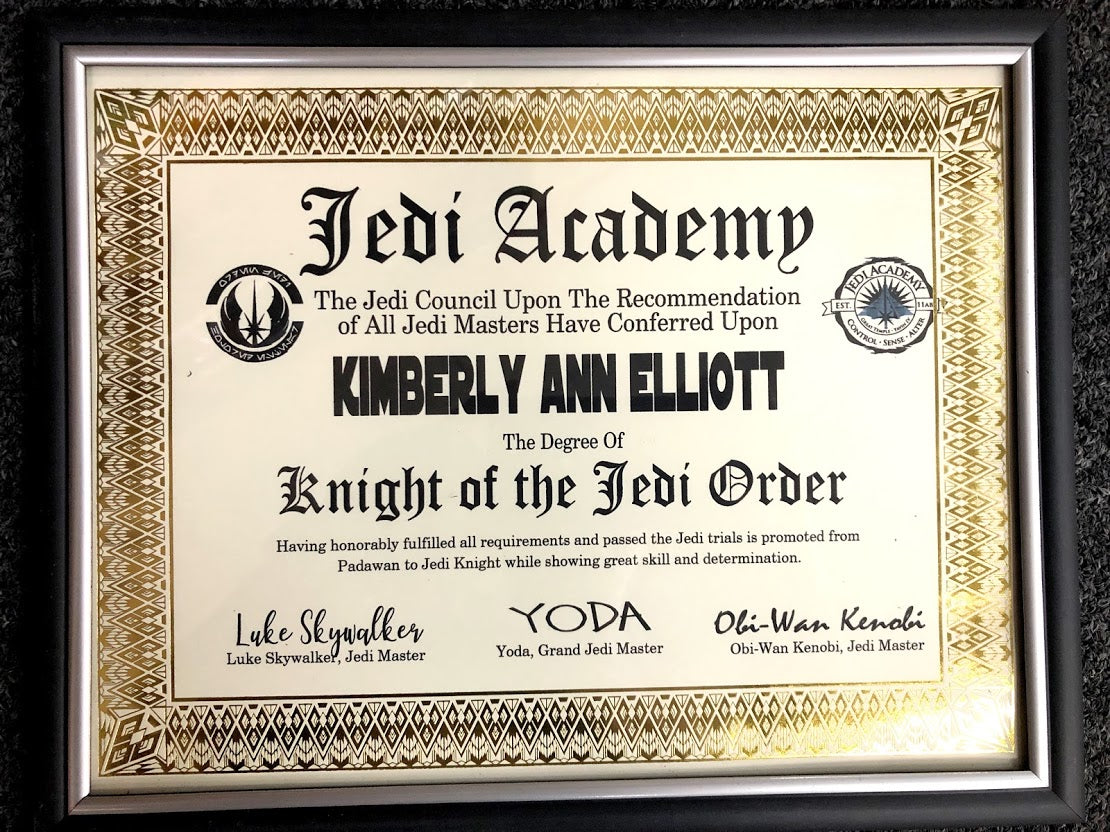 knighthood certificate