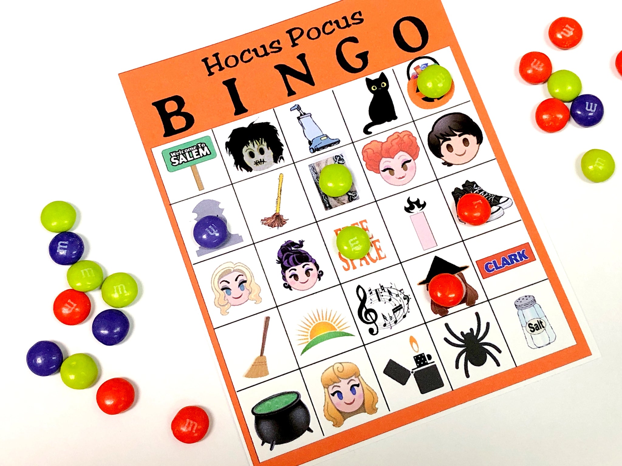 Hocus Pocus Bingo Game Download DIY Party Mom