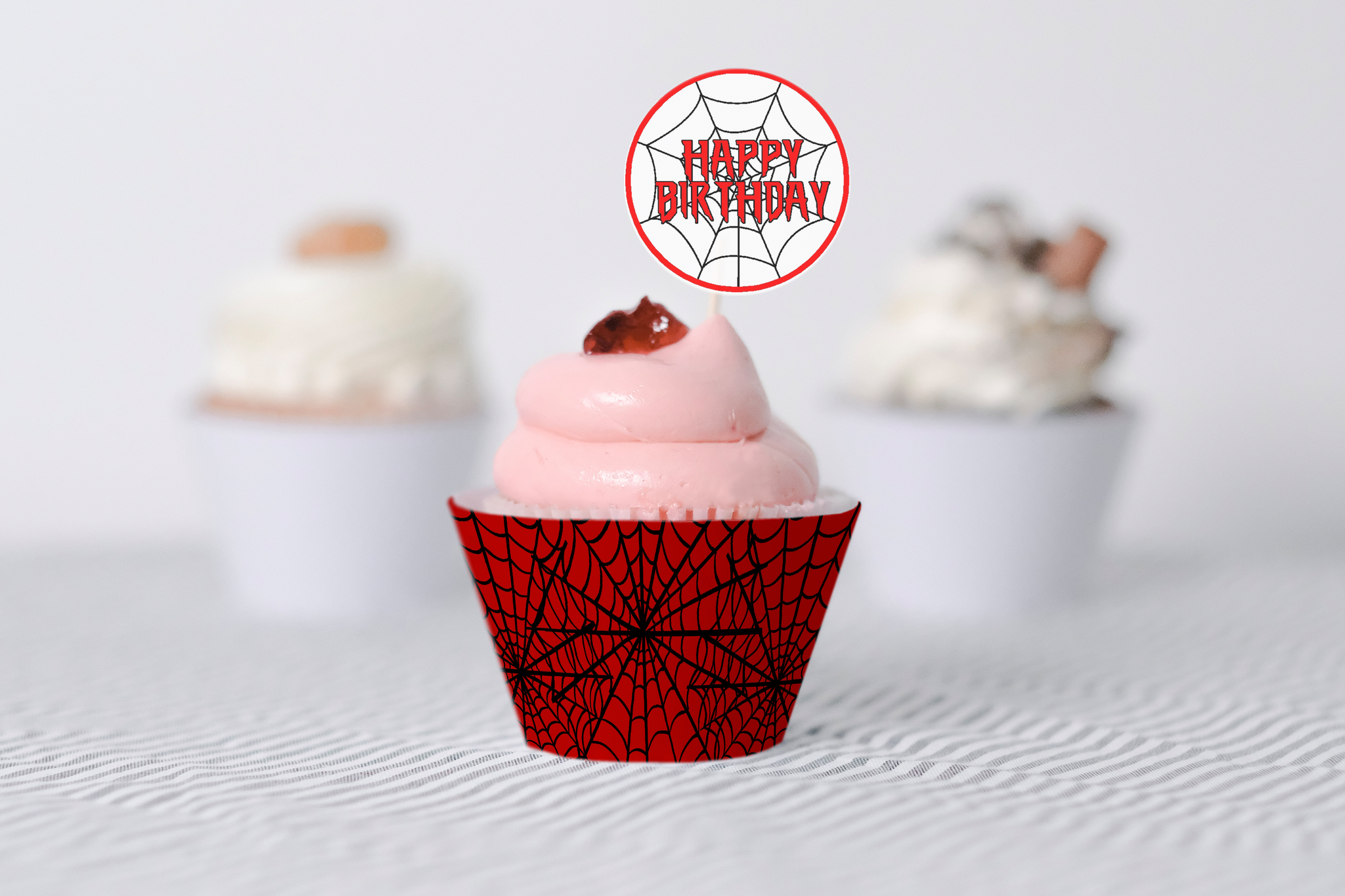 spiderman cupcake topper and wrapper printable diy party mom