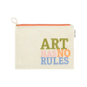 "Art Has No Rules" Pouch - AKAR Design