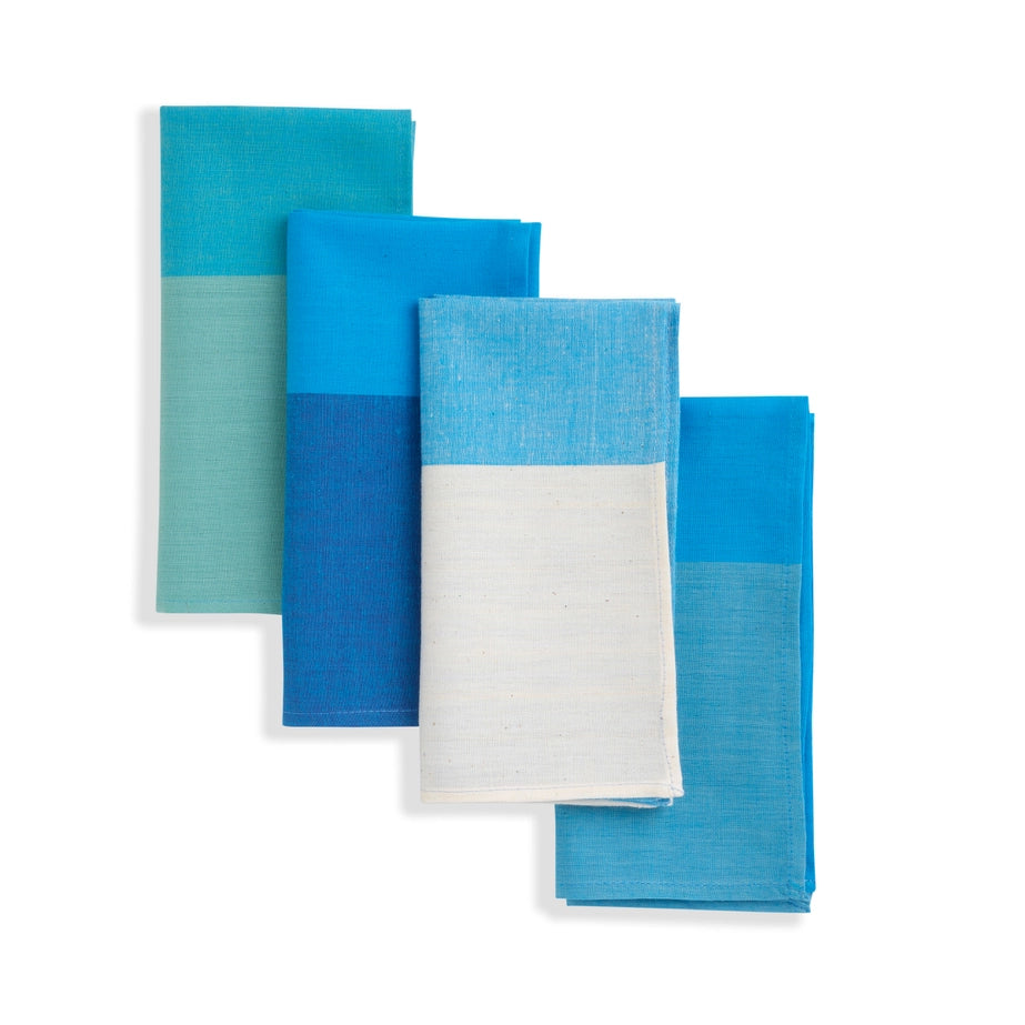 Soft Handwoven Cotton Napkins, Set of 4 in Sky Napkin