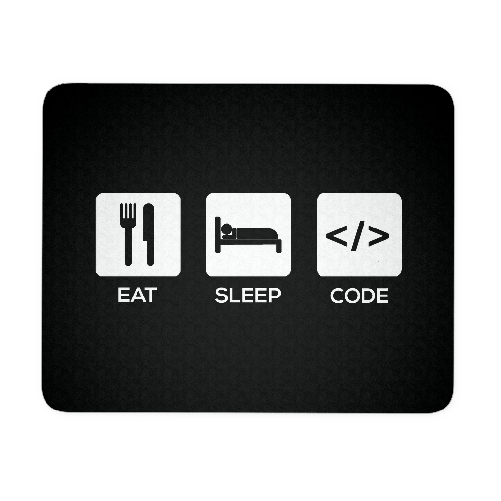 Eat Sleep Code Repeat Mousepad Codetee