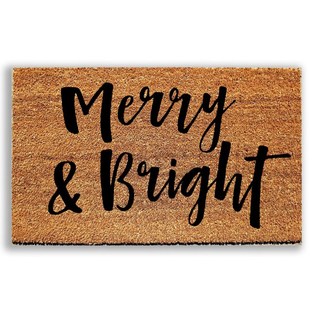 Merry and Bright Doormat - Urban Owl