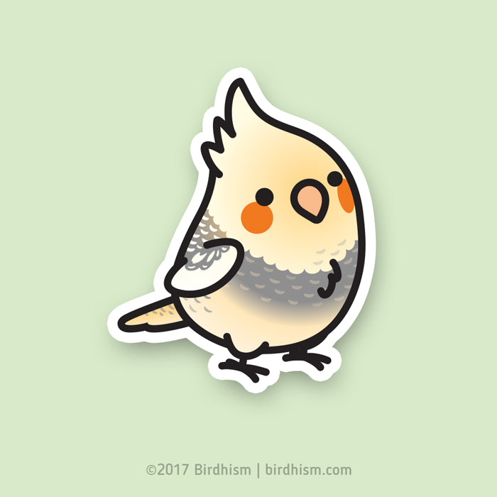 Chubby Cockatiel Stickers