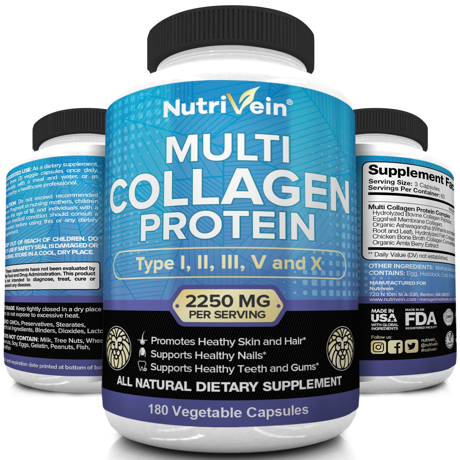 Protein capsules for vegetarians