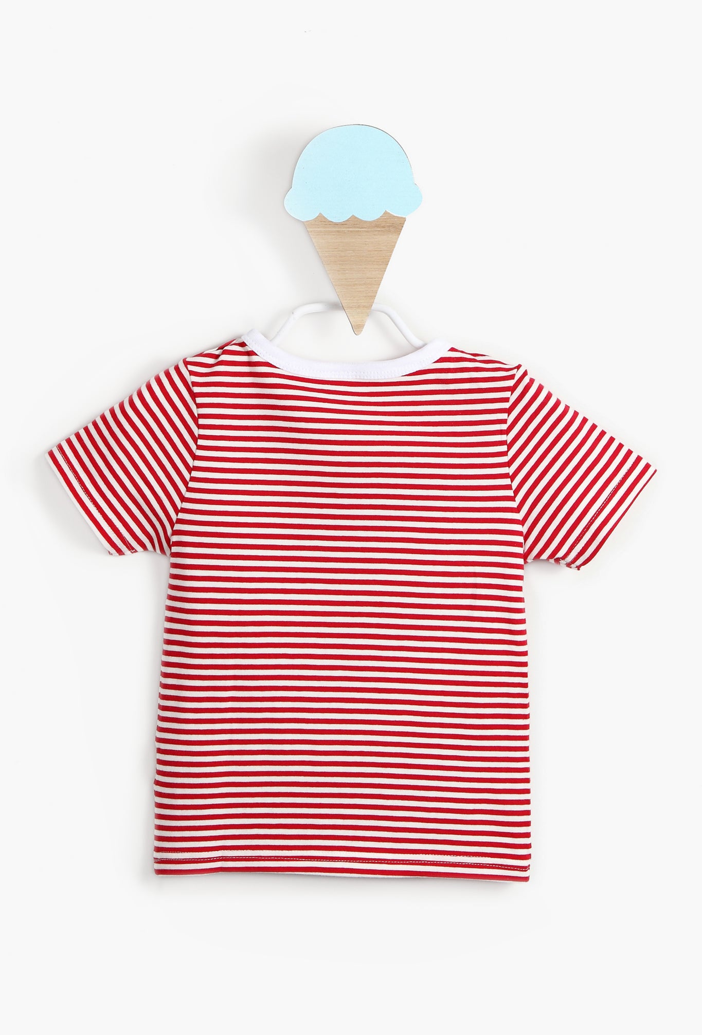 Red Striped Baby Boy Tshirt – Dada and Mama