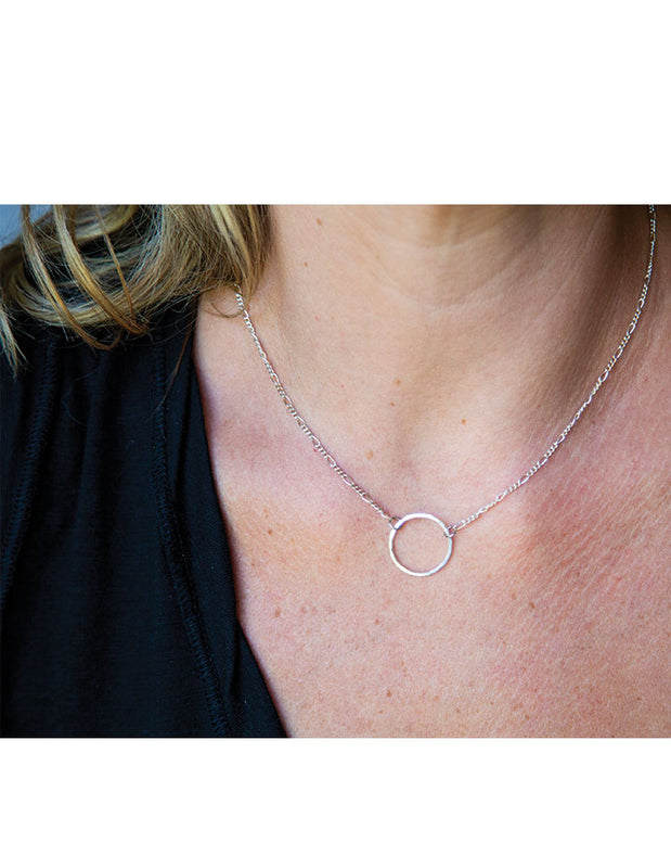 Hl Simple Circle Necklace By Henri Lou Designs