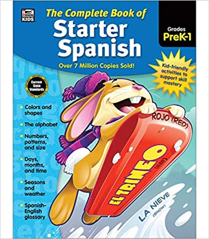 Carson Dellosa Complete Book of Starter Spanish Workbook for Kids