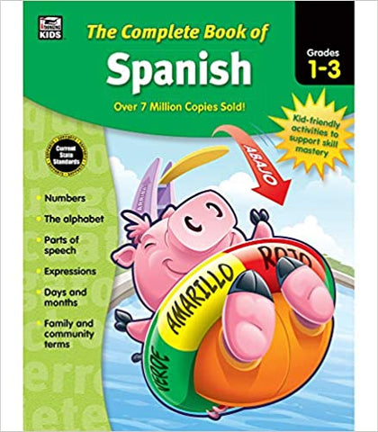Carson Dellosa Complete Book of Spanish Workbook for Kids