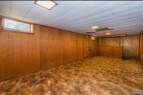 70s and 80s Basement Transformation Before