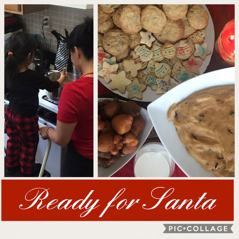 Santa Cookies and Buñuelos