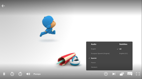 Netflix Spanish Audio Settings