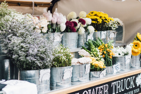 Buying flowers for day of the dead