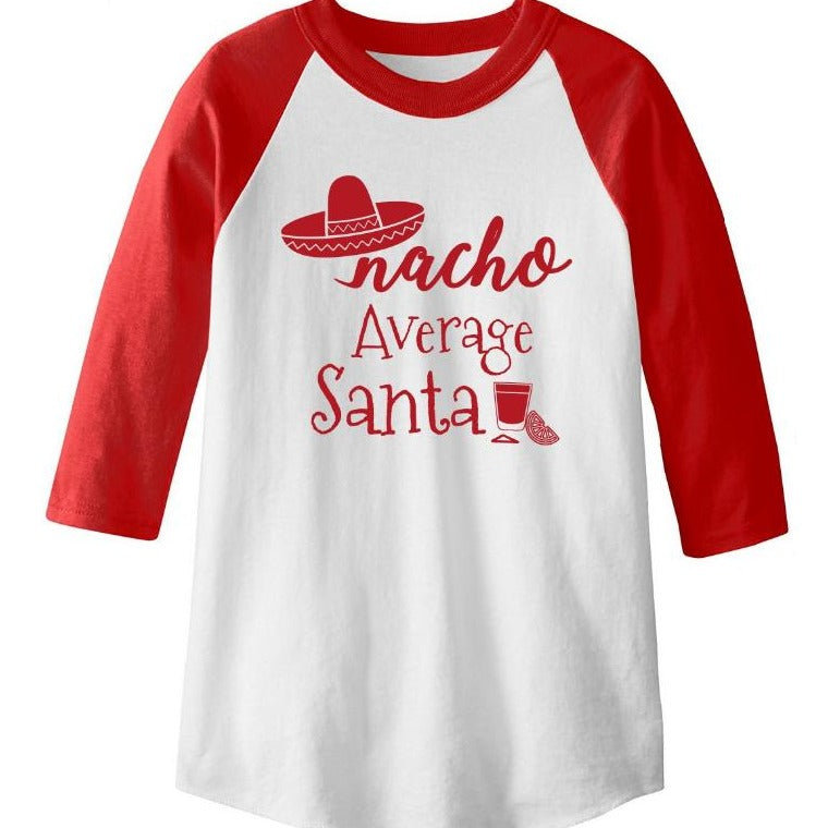 santa baseball shirt