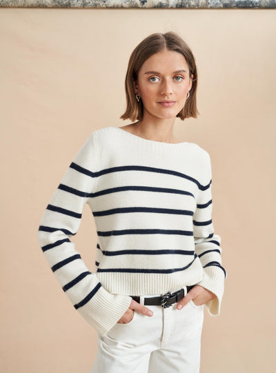 Picture of Boat Neck Breton Sweater