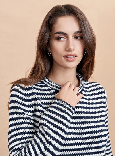 Picture of Mini Marina Sweater Fine Stripe