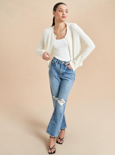 Picture of Solid Lean Lines Cardigan