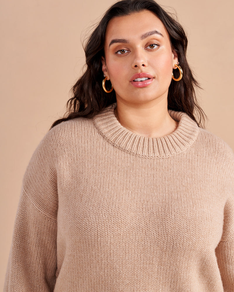 Our infamous Marin Sweater now in solid colors so get on board whether you are in the mood for all over stripes or not in our best-selling, 7-ply wool-cashmere sweater. Comfort and style, not mutually exclusive.