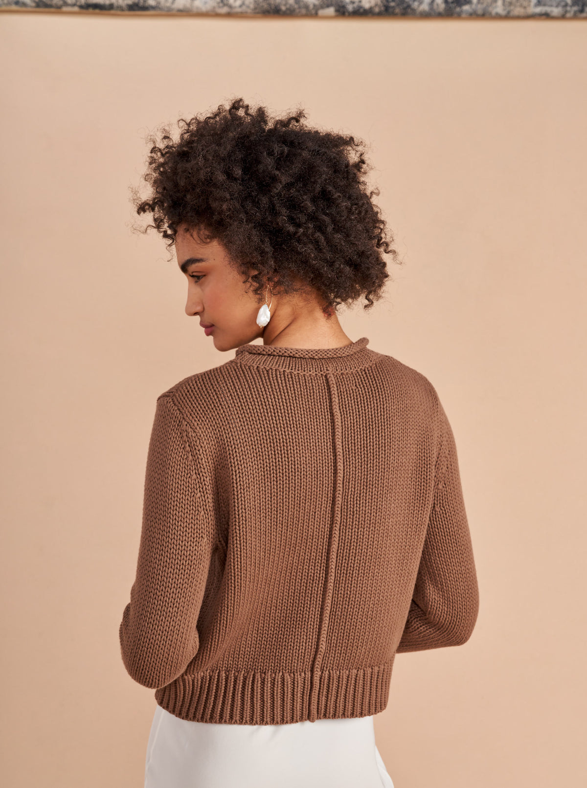 Our infamous Mini Marina Sweater, now in solid colors so get on board whether you are in the mood for all over stripes or not in our best-selling, chunky, 100% cotton sweater with our signature Marina rollneck that you know and love us for.