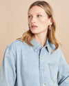 Denim just makes everything better and a classic, denim button up is one of those pieces. When not wearing it back to other jeans, be sure to style it with your favorite dress or trouser for a hint of the unexpected. And just like your favorite jeans, this shirt will get softer and cooler with each wear.