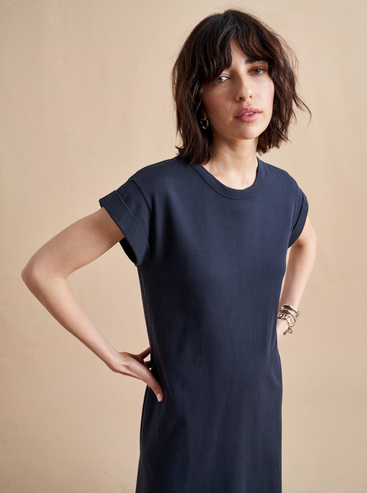 The search for the perfect t-shirt dress is over. This maxi style, in 100% organic cotton, features a slightly A-line silhouette and comes with a removable belt so you can decide how much shape you want and not to worry, like most of our best selling dresses, this too comes with pockets. You can thank us later.