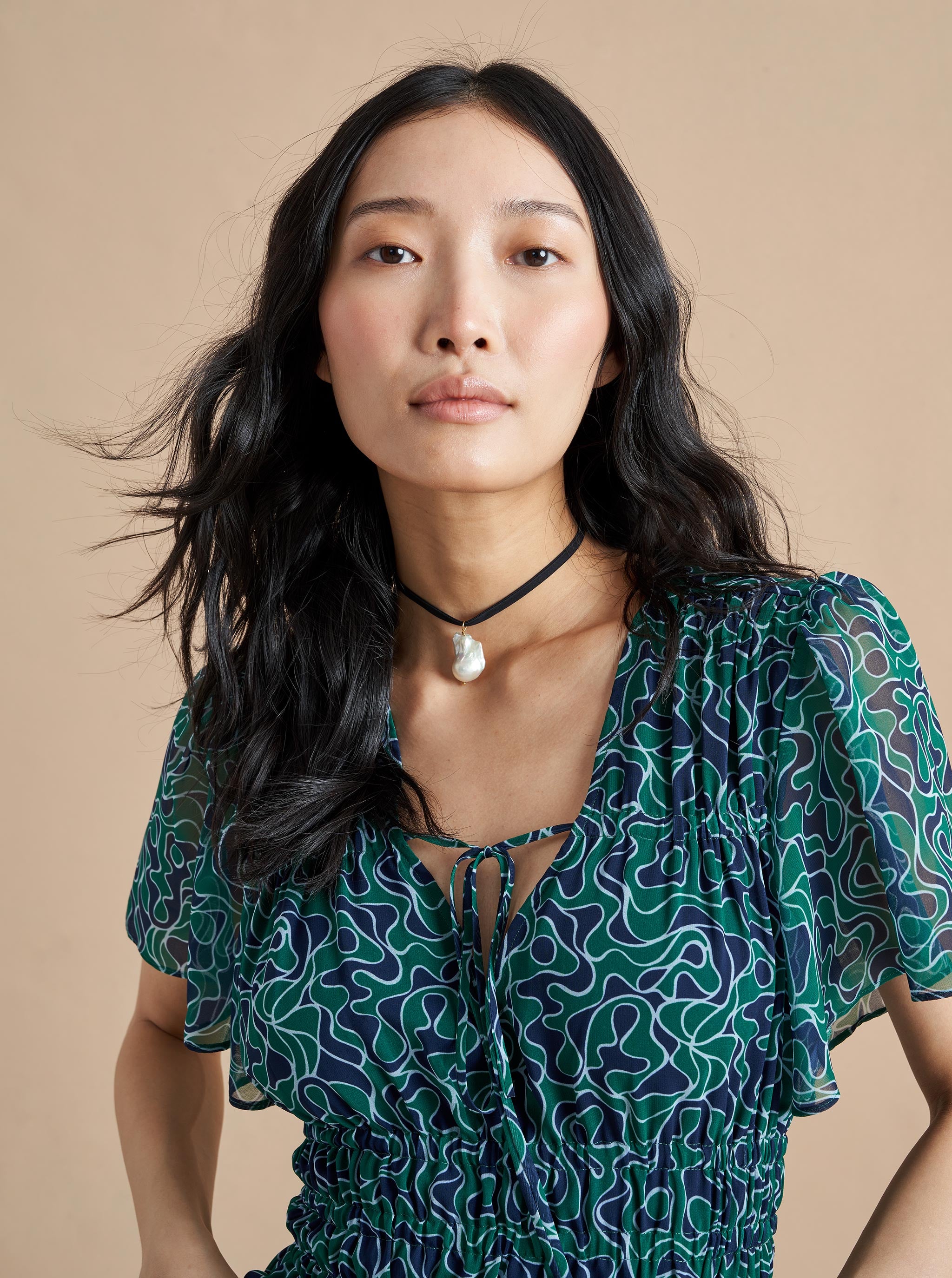 売れ筋新商品 ツルバイマリコオイカワ floral blouse 楽天ランキング1