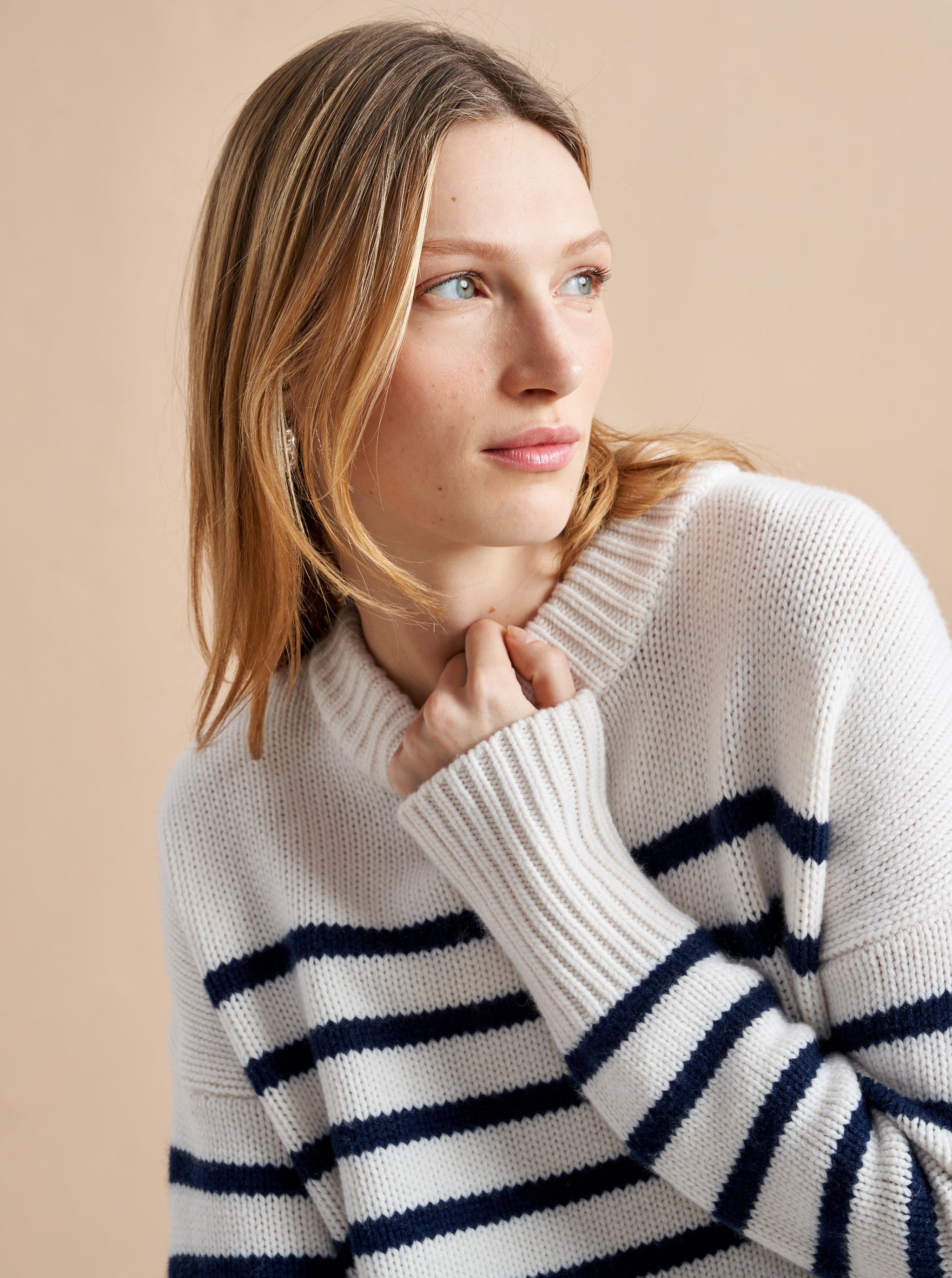 Wool and cashmere sweater