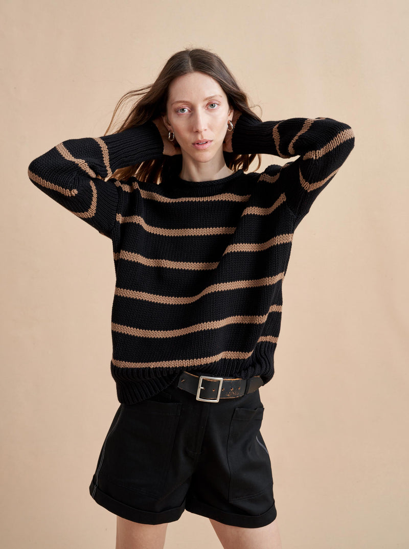 Your favorite Marin Sweater now in comfy cotton. Our newest member of the sweater family features a rollneck in that oversize, chunky weight you know and love us for.