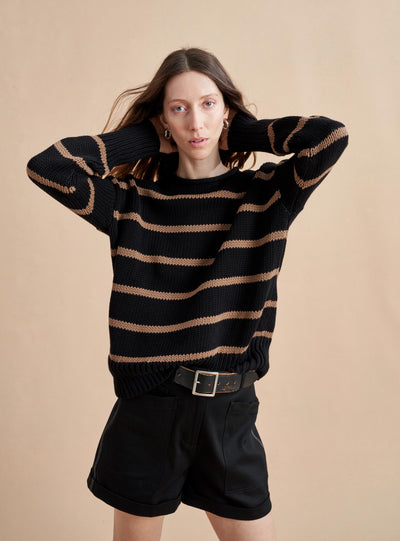 Your favorite Marin Sweater now in comfy cotton. Our newest member of the sweater family features a rollneck in that oversize, chunky weight you know and love us for.