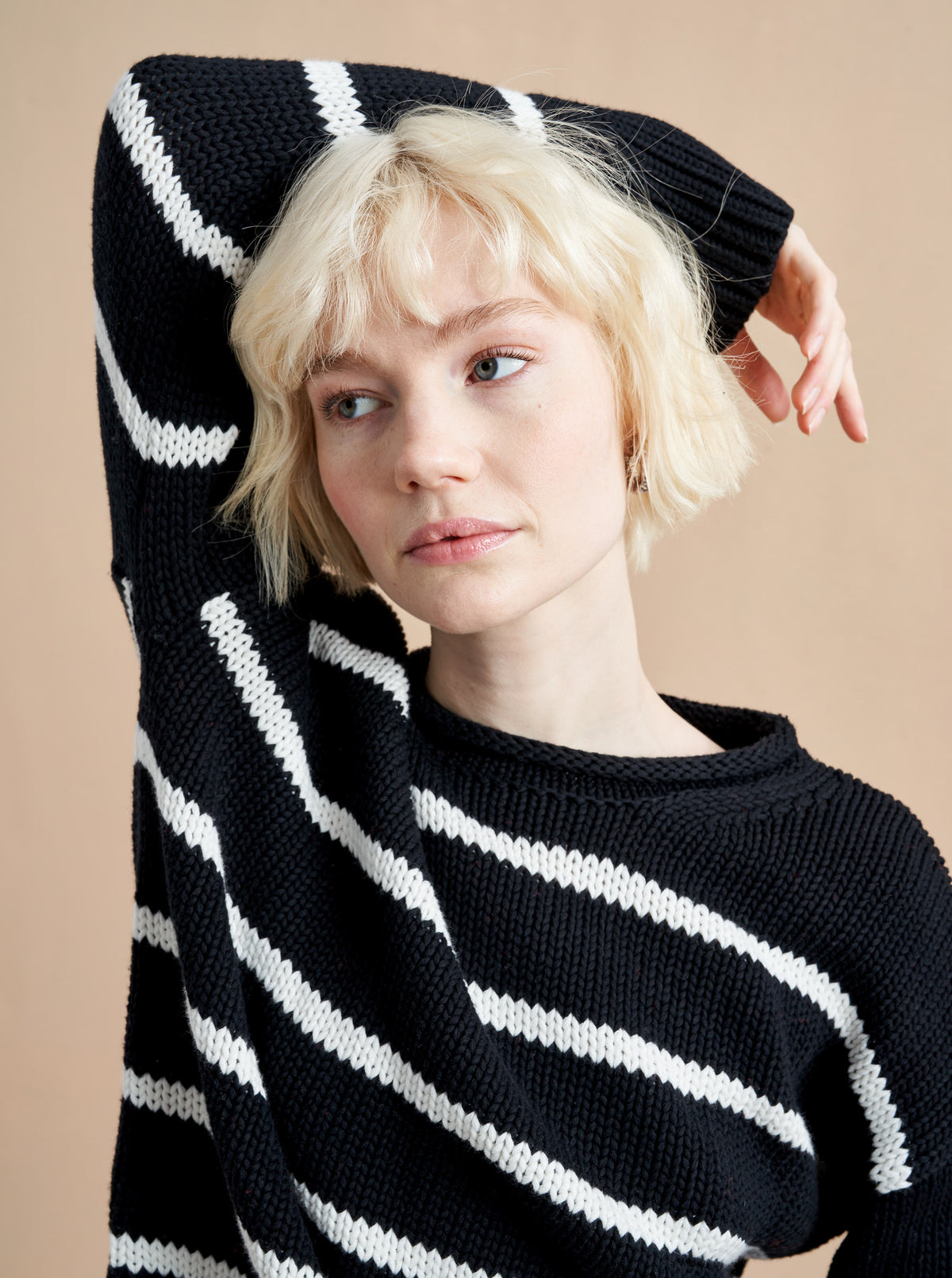 Your favorite Marin Sweater now in comfy cotton. Our newest member of the sweater family features a rollneck in that oversize, chunky weight you know and love us for.