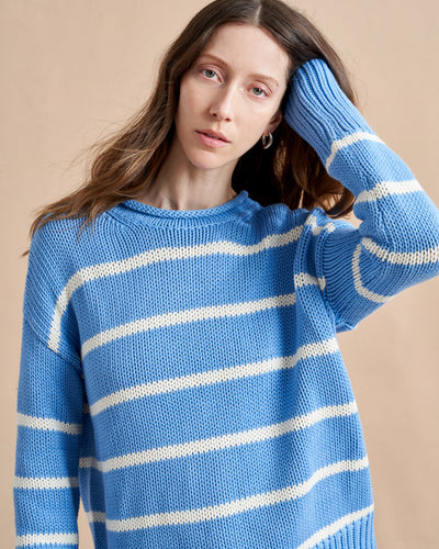 Your favorite Marin Sweater now in comfy cotton. Our newest member of the sweater family features a rollneck in that oversize, chunky weight you know and love us for.