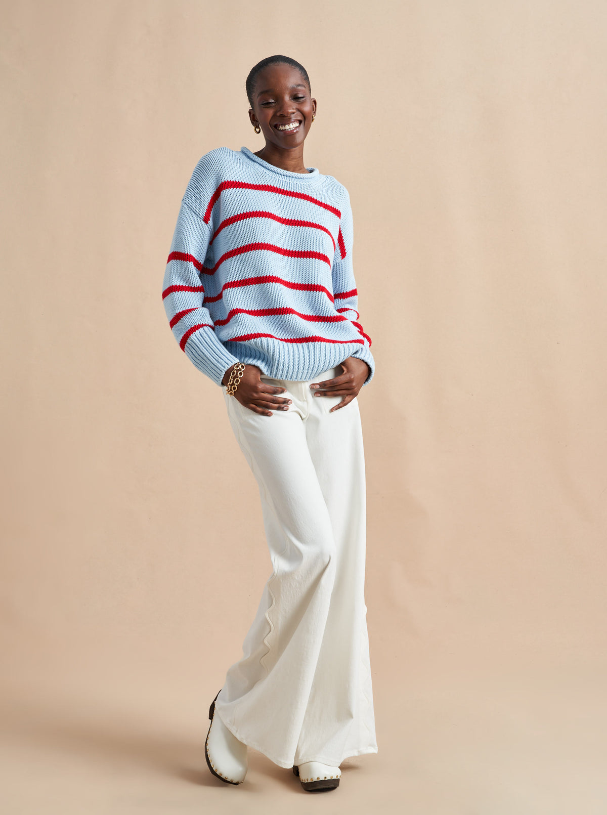 Your favorite Marin Sweater now in comfy cotton. Our newest member of the sweater family features a rollneck in that oversize, chunky weight you know and love us for.