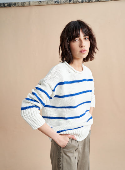 Picture of model wearing the Marina Sweater