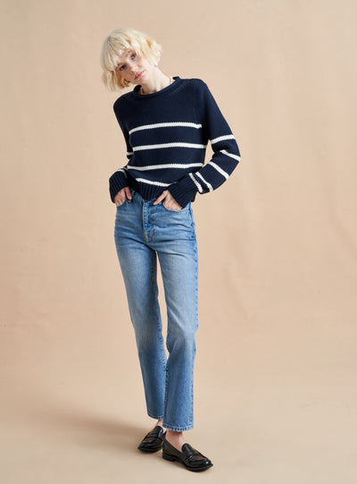 Picture of model wearing the Mini Marina Sweater