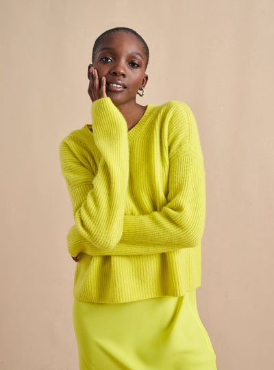 Picture of model wearing the Mini Toujours Sweater
