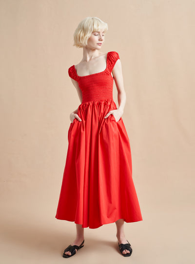 Picture of model wearing the Vivian Dress
