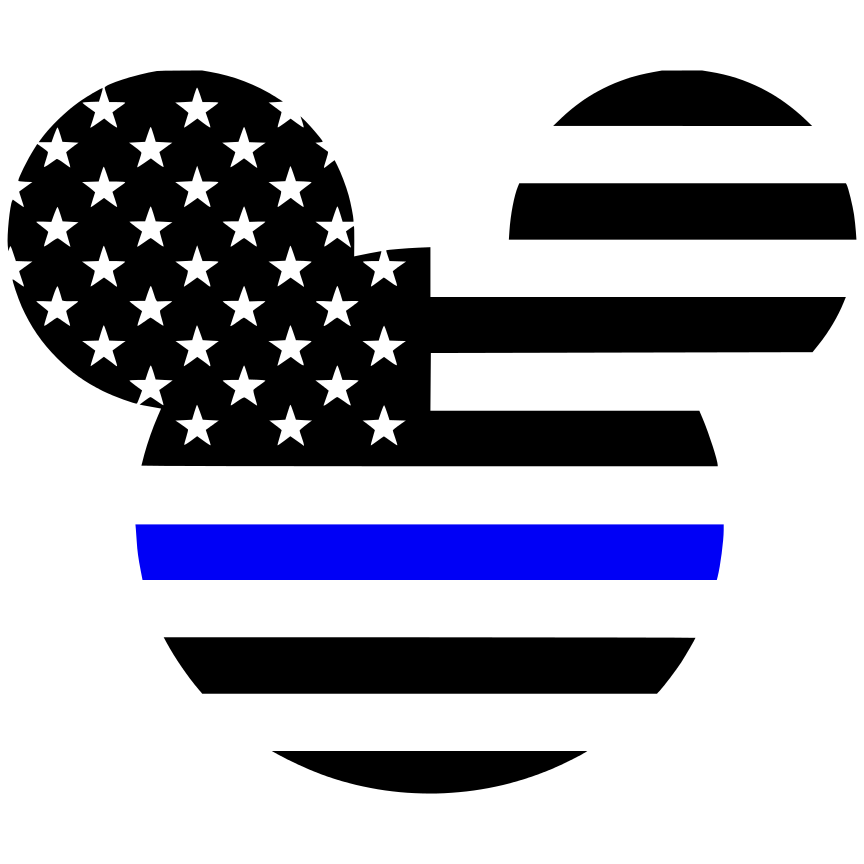 thin blue line disney shirt