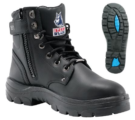 work boots with zipper