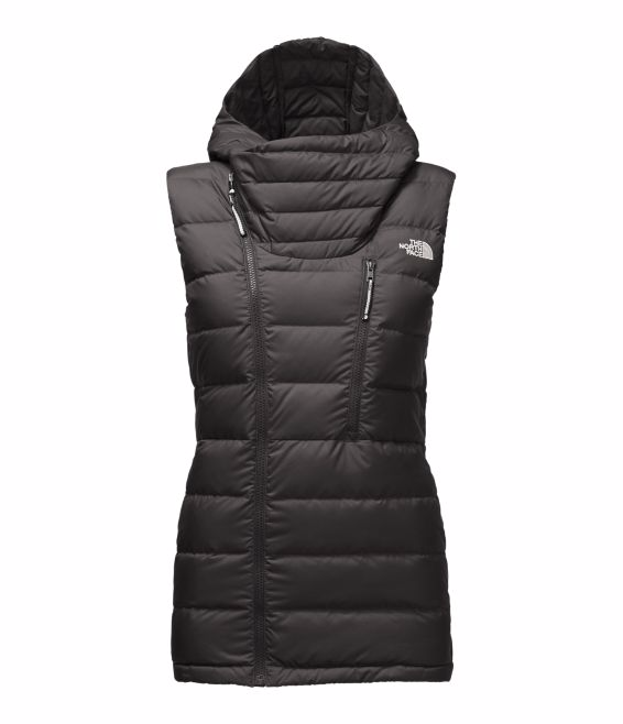 north face hooded vest womens