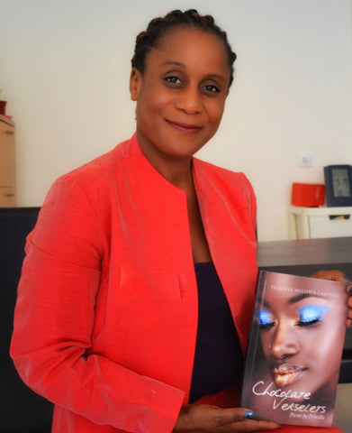Priscilla Campbell with book 