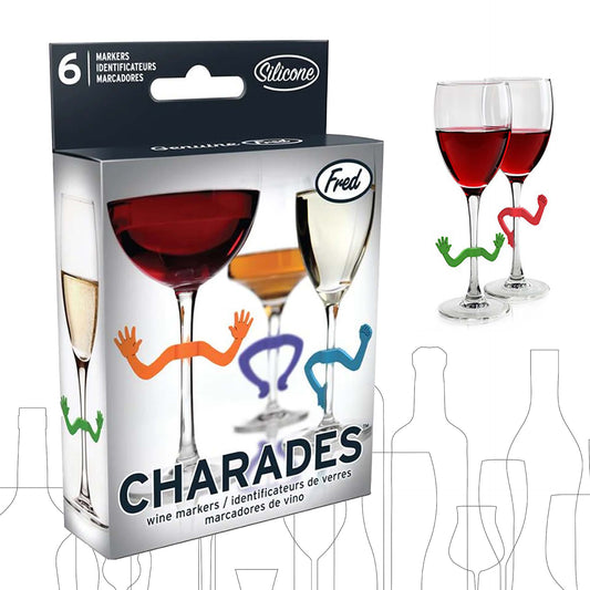 Fred Wine Lives kitty wine glass markers