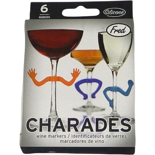 Fred Wine Lives kitty wine glass markers