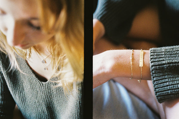 Zoe Alexandria jewellery look book personalised necklaces and bracelets