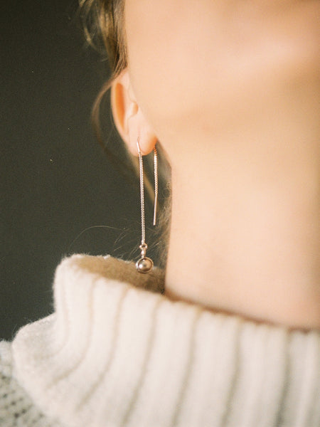 Zoe Alexandria Jewellery look book threader earrings