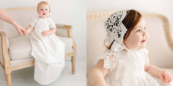 baby boy and girl christening gown