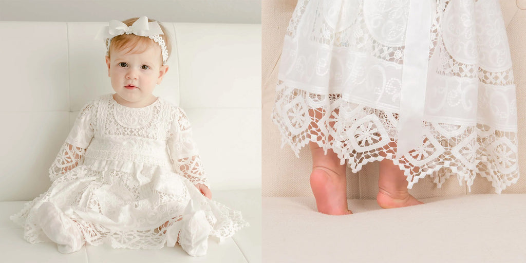 Intense Lace Christening Gown Girl Christening Gown SCENK10043 - Etsy