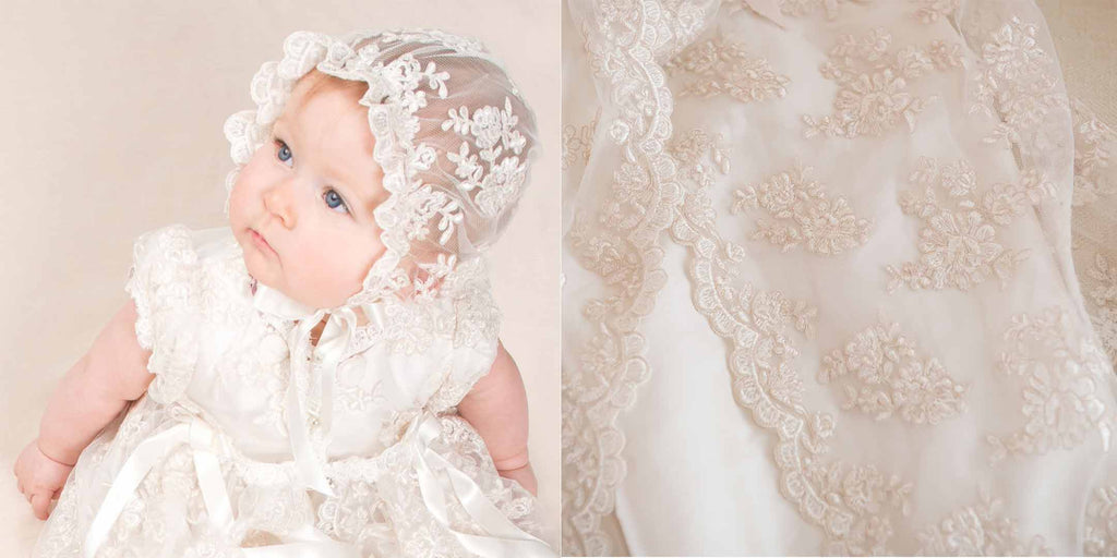Victoria Christening Gown & Bonnet – Baby Beau and Belle